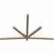 Ekena Millwork Alberta Smooth Timber Gable Bracket, Douglas Fir, 108"W x 68"H x 3 1/2"D x 3 1/2"F, 15/12 Pitch GBW108X68X0404ALB00SDF - alternate 2